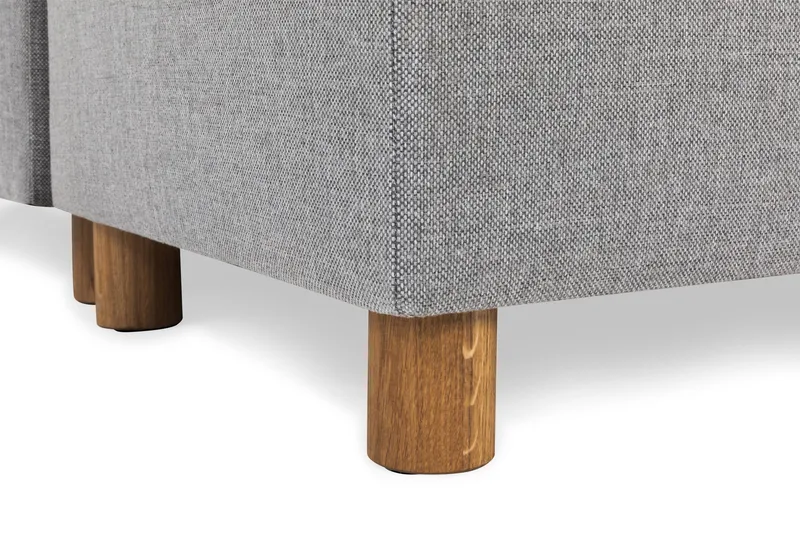 Crazy 5-sits Högervänd U-formad X-Large Soffa med Divan och Schäslong i Tyg - Grå - Möbler - Soffa - U-soffa