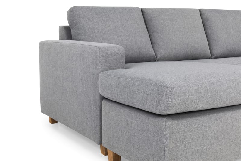 Crazy 5-sits Högervänd U-formad X-Large Soffa med Divan och Schäslong i Tyg - Grå - Möbler - Soffa - U-soffa