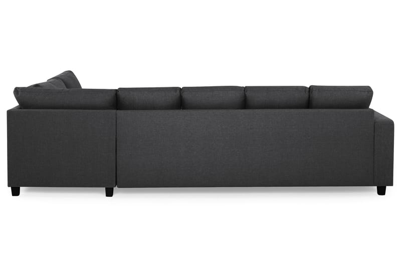 Crazy 5-sits Högervänd U-formad X-Large Soffa med Divan och Schäslong i Tyg - Mörkgrå - Möbler - Soffa - U-soffa