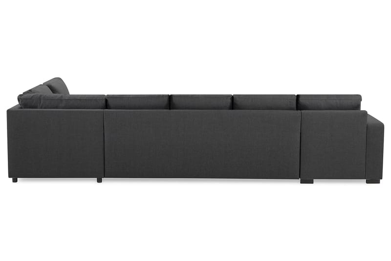 Crazy 5-sits Högervänd U-formad X-Large Soffa med Divan och Schäslong i Tyg - Mörkgrå - Möbler - Soffa - U-soffa