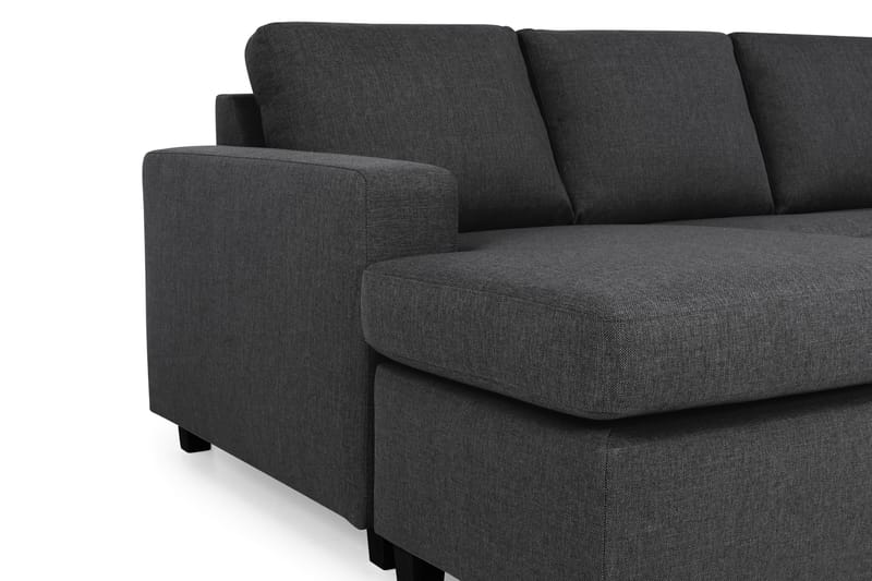 Crazy 5-sits Högervänd U-formad X-Large Soffa med Divan och Schäslong i Tyg - Mörkgrå - Möbler - Soffa - U-soffa