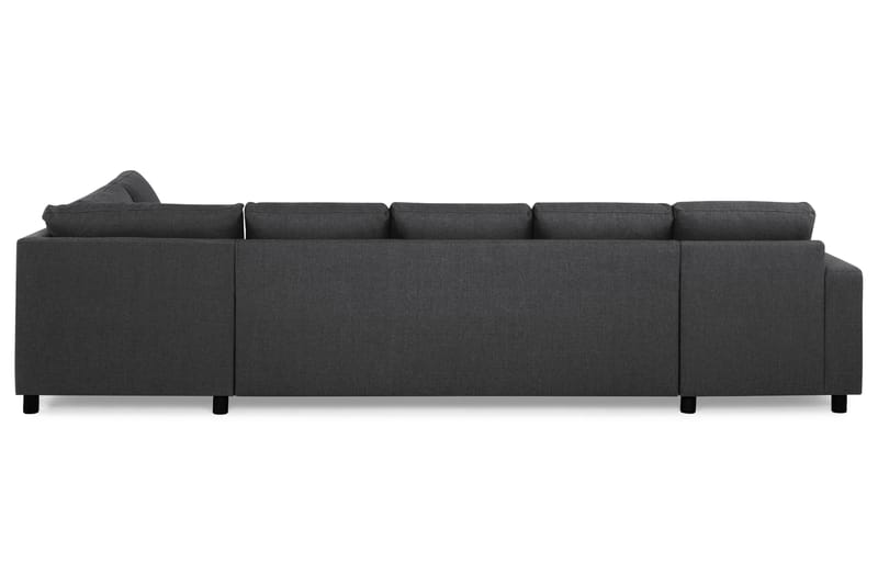 Crazy 5-sits Högervänd U-formad X-Large Soffa med Divan och Schäslong i Tyg - Mörkgrå - Möbler - Soffa - U-soffa