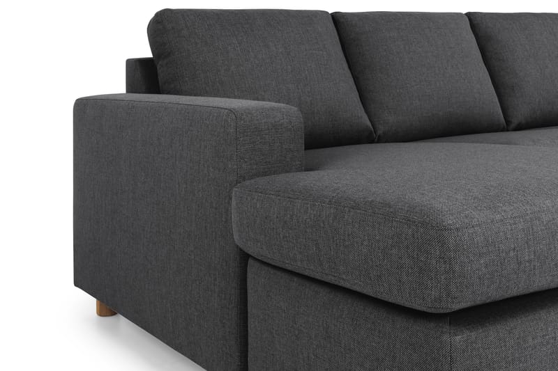 Crazy 5-sits Högervänd U-formad X-Large Soffa med Divan och Schäslong i Tyg - Mörkgrå - Möbler - Soffa - U-soffa