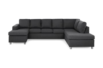 Crazy 5-sits Högervänd U-formad X-Large Soffa med Divan och Schäslong i Tyg