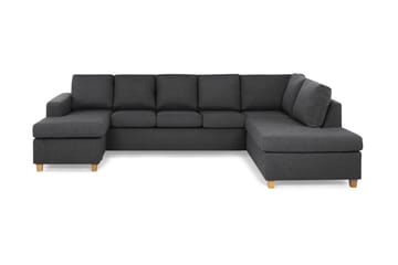 Crazy 5-sits Högervänd U-formad X-Large Soffa med Divan och Schäslong i Tyg