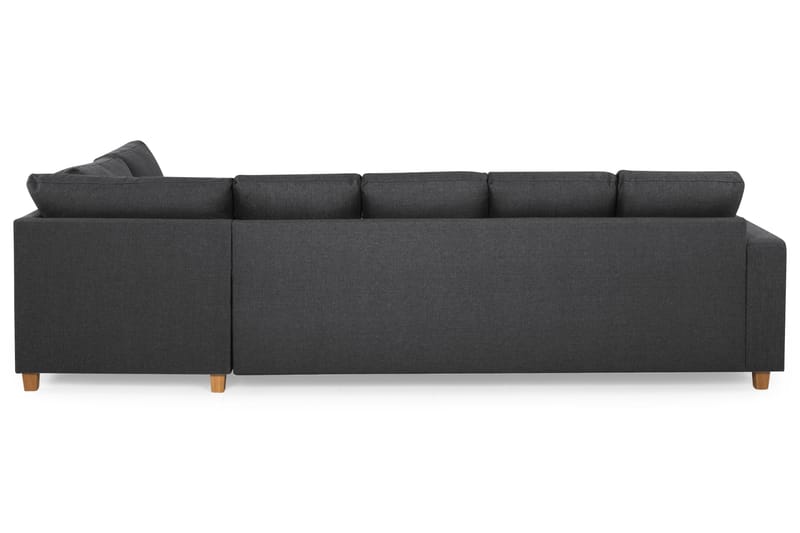 Crazy 5-sits Högervänd U-formad X-Large Soffa med Divan och Schäslong i Tyg - Mörkgrå - Möbler - Soffa - U-soffa