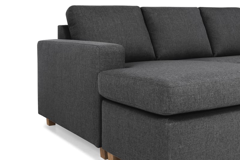 Crazy 5-sits Högervänd U-formad X-Large Soffa med Divan och Schäslong i Tyg - Mörkgrå - Möbler - Soffa - U-soffa