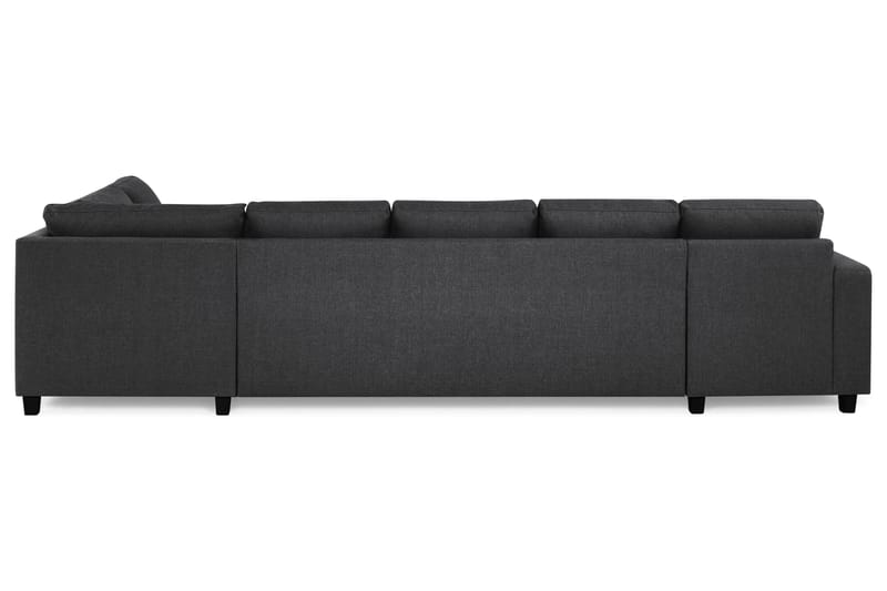 Crazy 5-sits Högervänd U-formad X-Large Soffa med Divan och Schäslong i Tyg - Mörkgrå - Möbler - Soffa - U-soffa