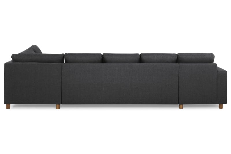 Crazy 5-sits Högervänd U-formad X-Large Soffa med Divan och Schäslong i Tyg - Mörkgrå - Möbler - Soffa - U-soffa