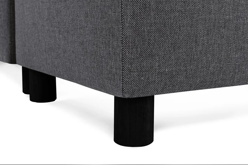 Crazy 5-sits Högervänd U-formad X-Large Soffa med Divan och Schäslong i Tyg - Mörkgrå - Möbler - Soffa - U-soffa