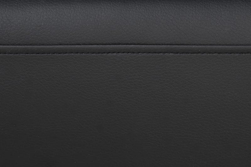 Crazy 5-sits U-formad Soffa med dubbelschäslong i Konstläder - Svart - Möbler - Soffa - U-soffa