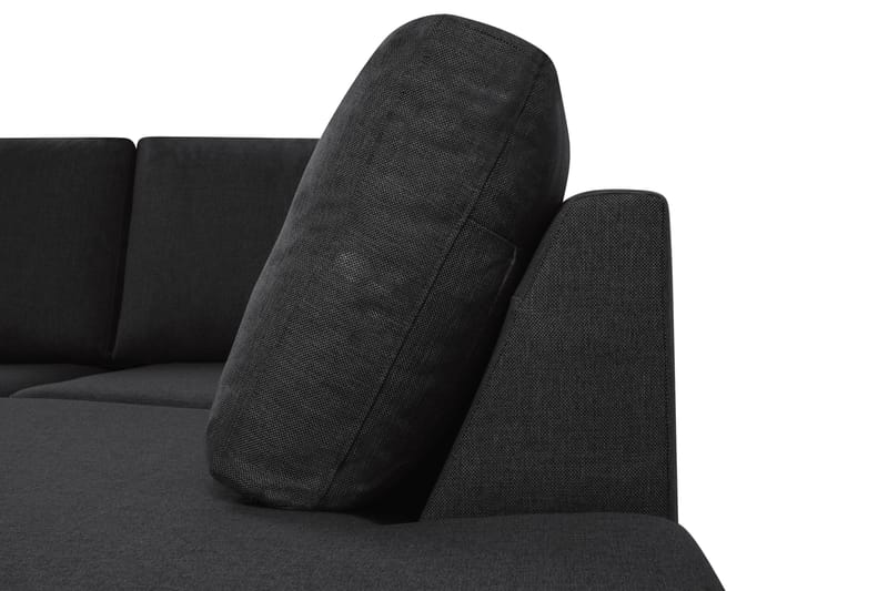 Crazy 5-sits U-formad Soffa med dubbelschäslong i Tyg - Antracit - Möbler - Soffa - U-soffa