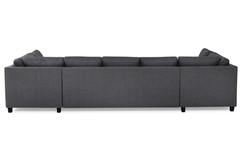 Crazy 5-sits U-formad Soffa med dubbelschäslong i Tyg - Mörkgrå - Möbler - Soffa - U-soffa