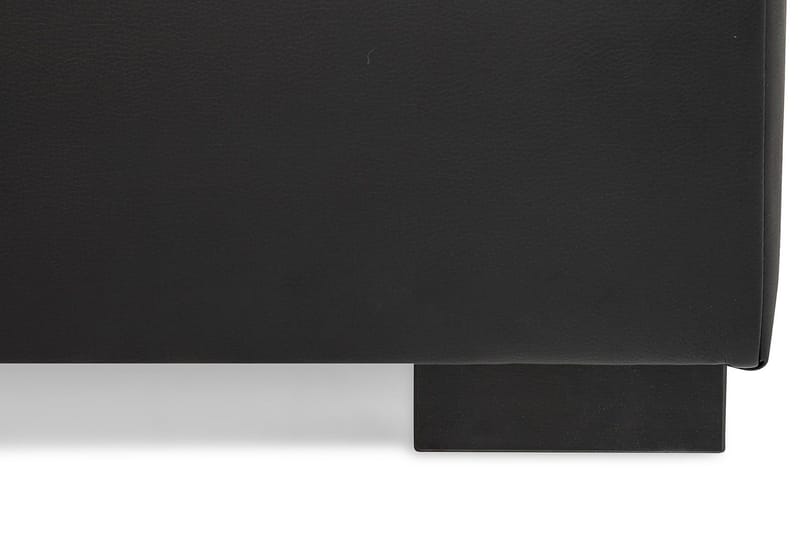 Crazy 5-sits Vänstervänd U-formad Soffa med Divan och Schäslong i Konstläder - Svart - Möbler - Soffa - U-soffa