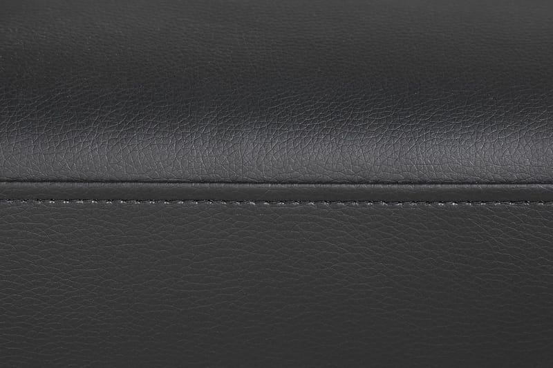 Crazy 5-sits Vänstervänd U-formad Soffa med Divan och Schäslong i Konstläder - Svart - Möbler - Soffa - U-soffa