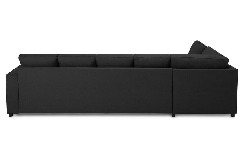 Crazy 5-sits Vänstervänd U-formad Soffa med Divan och Schäslong i Tyg - Antracit - Möbler - Soffa - U-soffa