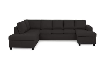 Crazy 5-sits Vänstervänd U-formad Soffa med Divan och Schäslong i Tyg