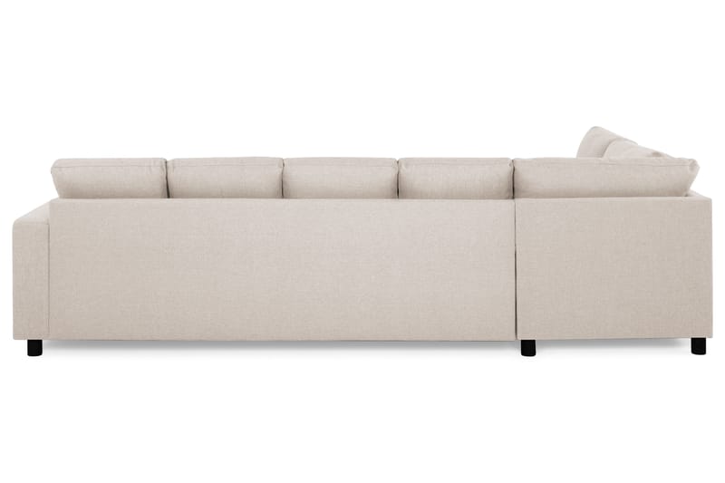 Crazy 5-sits Vänstervänd U-formad Soffa med Divan och Schäslong i Tyg - Beige - Möbler - Soffa - U-soffa