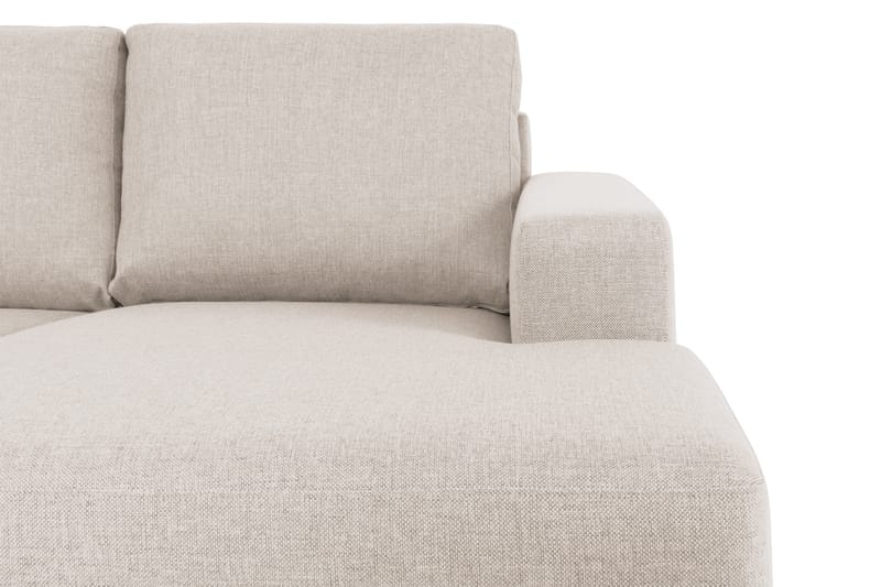 Crazy 5-sits Vänstervänd U-formad Soffa med Divan och Schäslong i Tyg - Beige - Möbler - Soffa - U-soffa