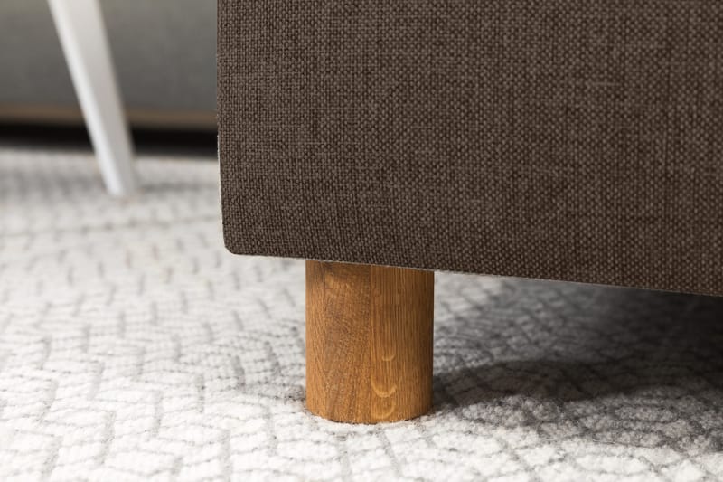 Crazy 5-sits Vänstervänd U-formad Soffa med Divan och Schäslong i Tyg - Brun - Möbler - Soffa - U-soffa