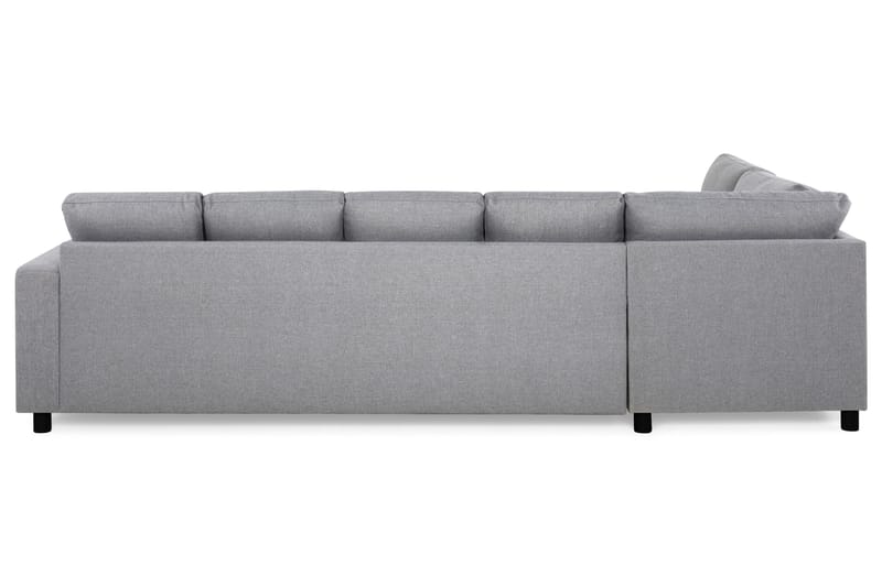 Crazy 5-sits Vänstervänd U-formad Soffa med Divan och Schäslong i Tyg - Grå - Möbler - Soffa - U-soffa