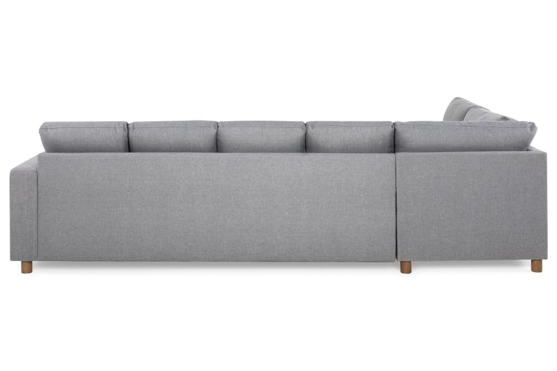 Crazy 5-sits Vänstervänd U-formad Soffa med Divan och Schäslong i Tyg - Grå - Möbler - Soffa - U-soffa