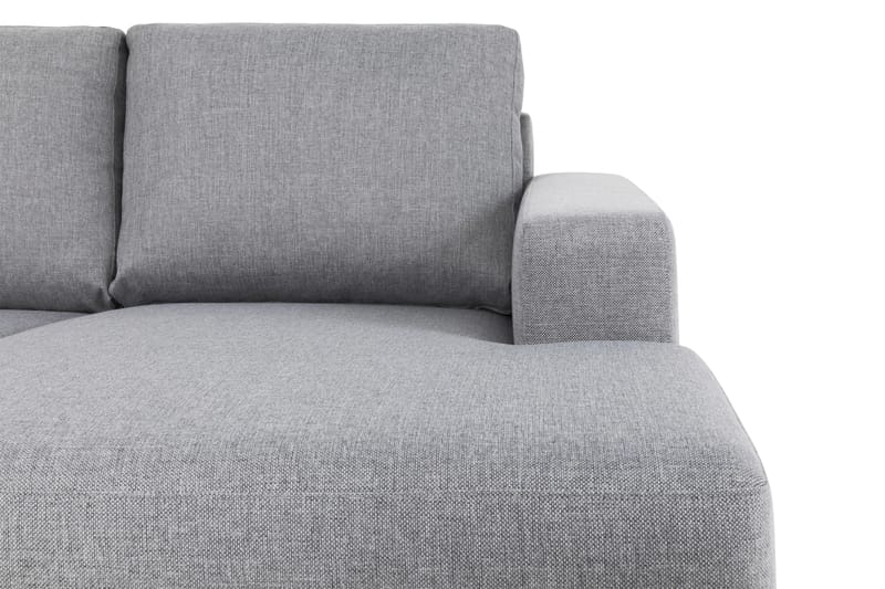 Crazy 5-sits Vänstervänd U-formad Soffa med Divan och Schäslong i Tyg - Grå - Möbler - Soffa - U-soffa