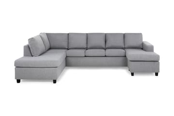 Crazy 5-sits Vänstervänd U-formad Soffa med Divan och Schäslong i Tyg