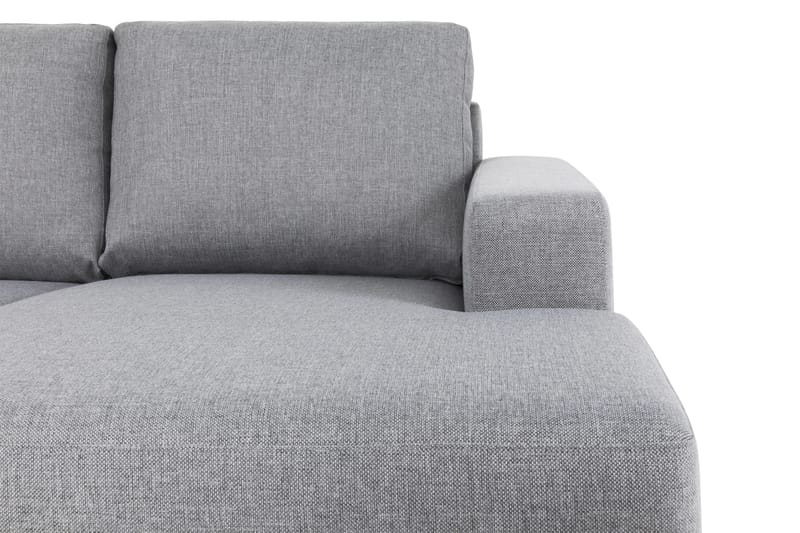 Crazy 5-sits Vänstervänd U-formad Soffa med Divan och Schäslong i Tyg - Grå - Möbler - Soffa - U-soffa