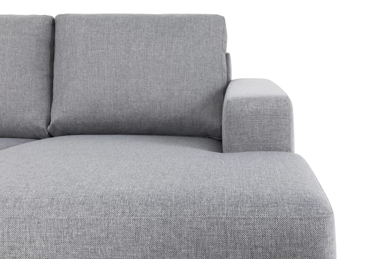 Crazy 5-sits Vänstervänd U-formad Soffa med Divan och Schäslong i Tyg - Grå - Möbler - Soffa - U-soffa
