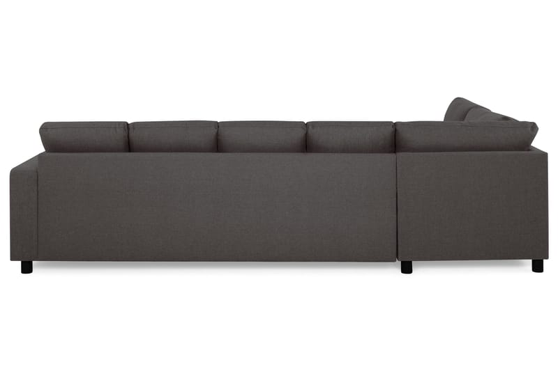 Crazy 5-sits Vänstervänd U-formad Soffa med Divan och Schäslong i Tyg - Mörkgrå - Möbler - Soffa - U-soffa