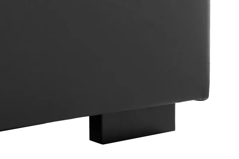 Crazy 5-sits Vänstervänd U-formad X-Large Soffa med Divan och Schäslong i Konstläder - Svart - Möbler - Soffa - U-soffa