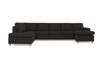 Crazy 5-sits Vänstervänd U-formad X-Large Soffa med Divan och Schäslong i Tyg