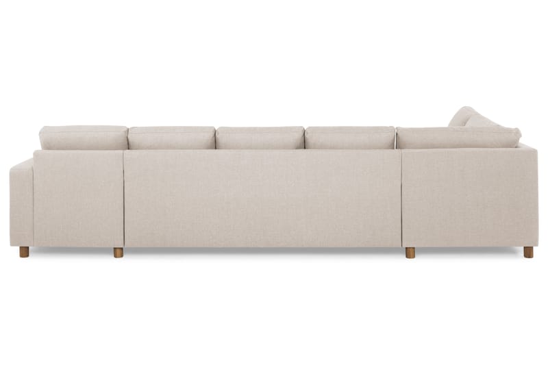 Crazy 5-sits Vänstervänd U-formad X-Large Soffa med Divan och Schäslong i Tyg - Beige - Möbler - Soffa - U-soffa