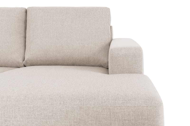 Crazy 5-sits Vänstervänd U-formad X-Large Soffa med Divan och Schäslong i Tyg - Beige - Möbler - Soffa - U-soffa