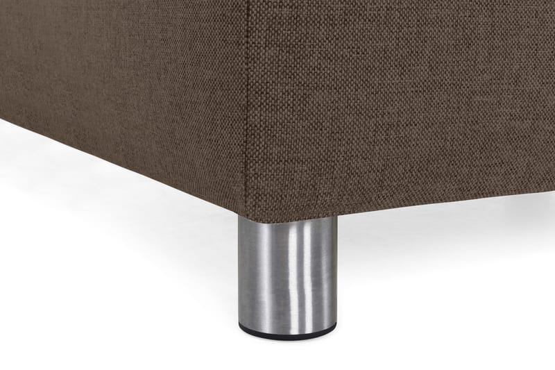 Crazy 5-sits Vänstervänd U-formad X-Large Soffa med Divan och Schäslong i Tyg - Brun - Möbler - Soffa - U-soffa