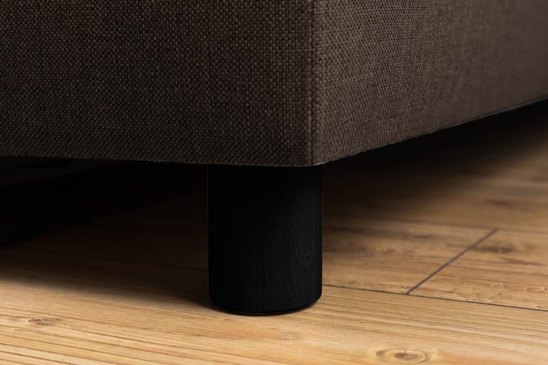 Crazy 5-sits Vänstervänd U-formad X-Large Soffa med Divan och Schäslong i Tyg - Brun - Möbler - Soffa - U-soffa