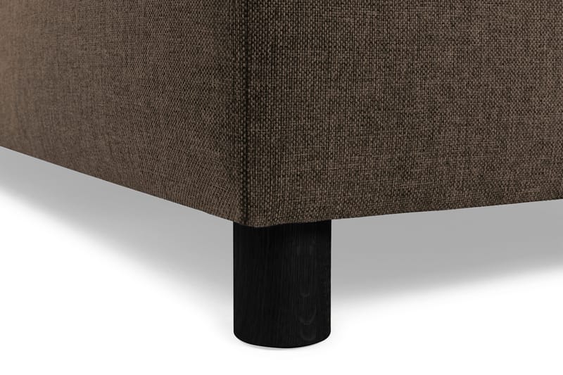 Crazy 5-sits Vänstervänd U-formad X-Large Soffa med Divan och Schäslong i Tyg - Brun - Möbler - Soffa - U-soffa