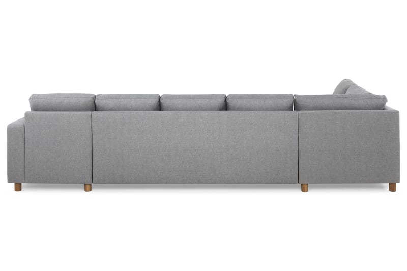 Crazy 5-sits Vänstervänd U-formad X-Large Soffa med Divan och Schäslong i Tyg - Grå - Möbler - Soffa - U-soffa