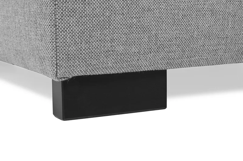 Crazy 5-sits Vänstervänd U-formad X-Large Soffa med Divan och Schäslong i Tyg - Grå - Möbler - Soffa - U-soffa