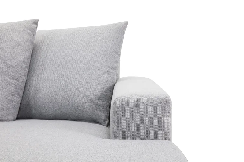 Crazy 5-sits Vänstervänd U-formad X-Large Soffa med Divan och Schäslong i Tyg inkl Kuvertkuddar - Grå - Möbler - Soffa - U-soffa