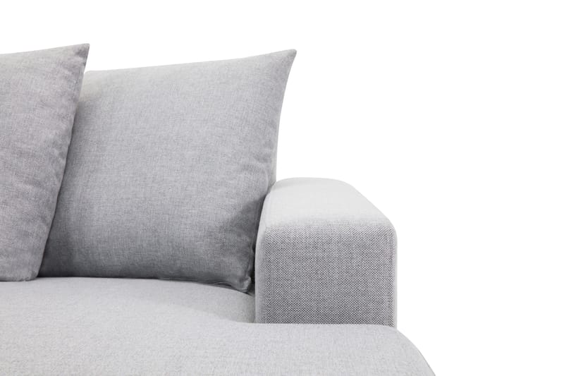 Crazy 5-sits Vänstervänd U-formad X-Large Soffa med Divan och Schäslong i Tyg inkl Kuvertkuddar - Grå - Möbler - Soffa - U-soffa