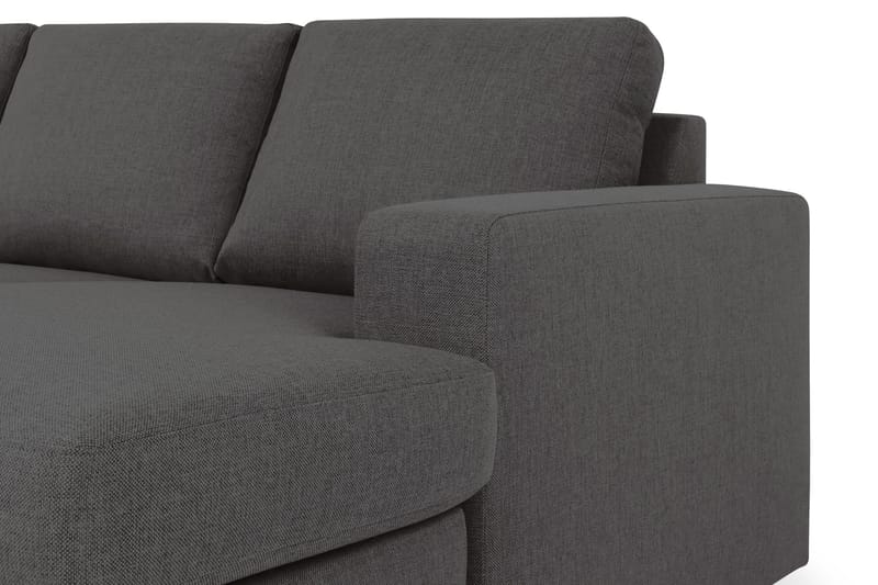 Crazy 5-sits Vänstervänd U-formad X-Large Soffa med Divan och Schäslong i Tyg - Mörkgrå - Möbler - Soffa - U-soffa
