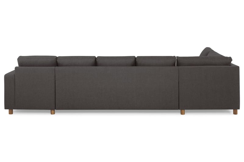 Crazy 5-sits Vänstervänd U-formad X-Large Soffa med Divan och Schäslong i Tyg - Mörkgrå - Möbler - Soffa - U-soffa
