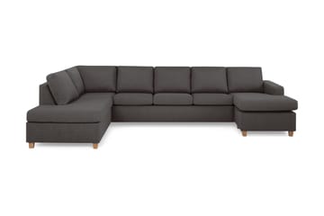 Crazy 5-sits Vänstervänd U-formad X-Large Soffa med Divan och Schäslong i Tyg
