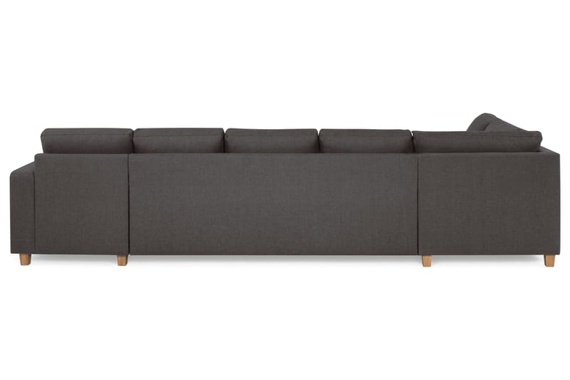 Crazy 5-sits Vänstervänd U-formad X-Large Soffa med Divan och Schäslong i Tyg - Mörkgrå - Möbler - Soffa - U-soffa