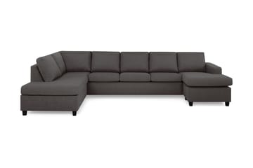 Crazy 5-sits Vänstervänd U-formad X-Large Soffa med Divan och Schäslong i Tyg