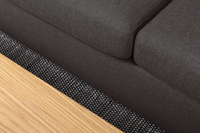 Crazy 5-sits Vänstervänd U-formad X-Large Soffa med Divan och Schäslong i Tyg - Mörkgrå - Möbler - Soffa - U-soffa