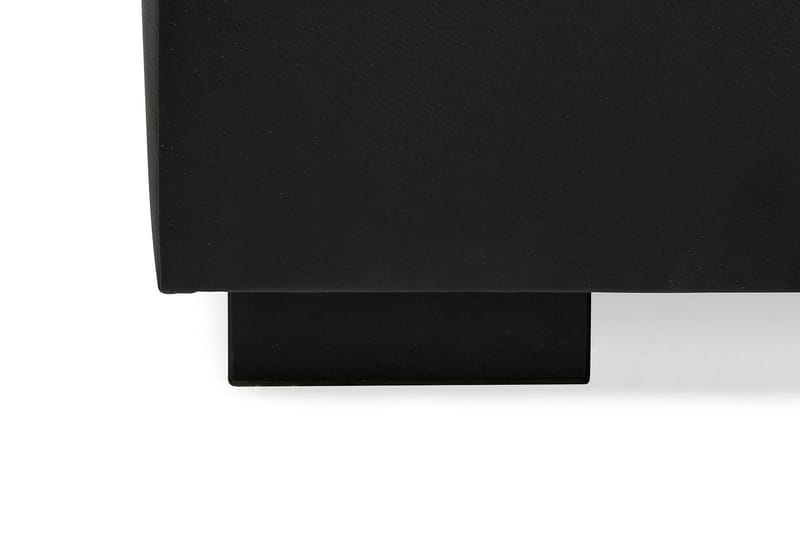 Crazy 6-sits Högervänd U-formad XX-Large Soffa med Divan och Schäslong i Konstläder - Svart - Möbler - Soffa - U-soffa