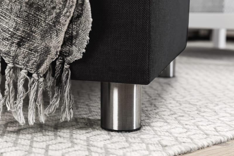 Crazy 6-sits Högervänd U-formad XX-Large Soffa med Divan och Schäslong i Tyg - Antracit - Möbler - Soffa - U-soffa